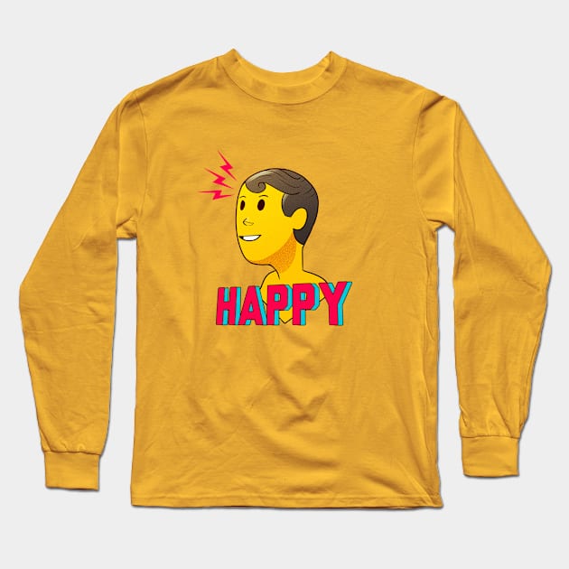 HAPPY MAN Long Sleeve T-Shirt by GOUP